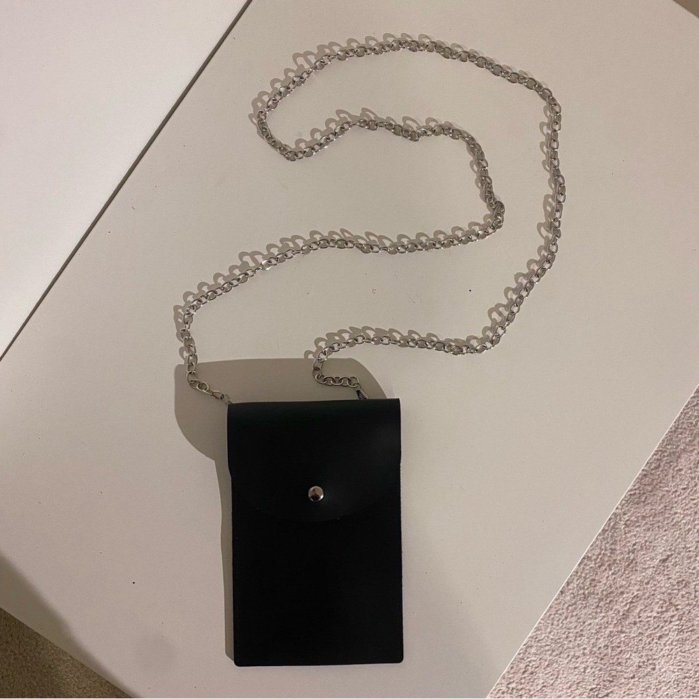 Cellphone Crossbody Bag with Silver Detail